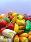 Fruits et légumes en pâte d'amande artisanale