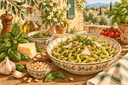 Pâtes au Pesto Provençal au Basilic
