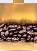 Amandes grillées enrobées de chocolat noir