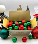 Boules de Noël en chocolat praliné