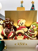 Assortiment de chocolats plats de Noël