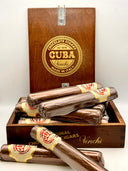 Cigare en chocolat noir et nougatine