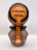 ORGANIC spread with hazelnuts, milk &amp; pieces of salted butter caramel 