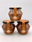 ORGANIC spread with hazelnuts, milk &amp; pieces of salted butter caramel 