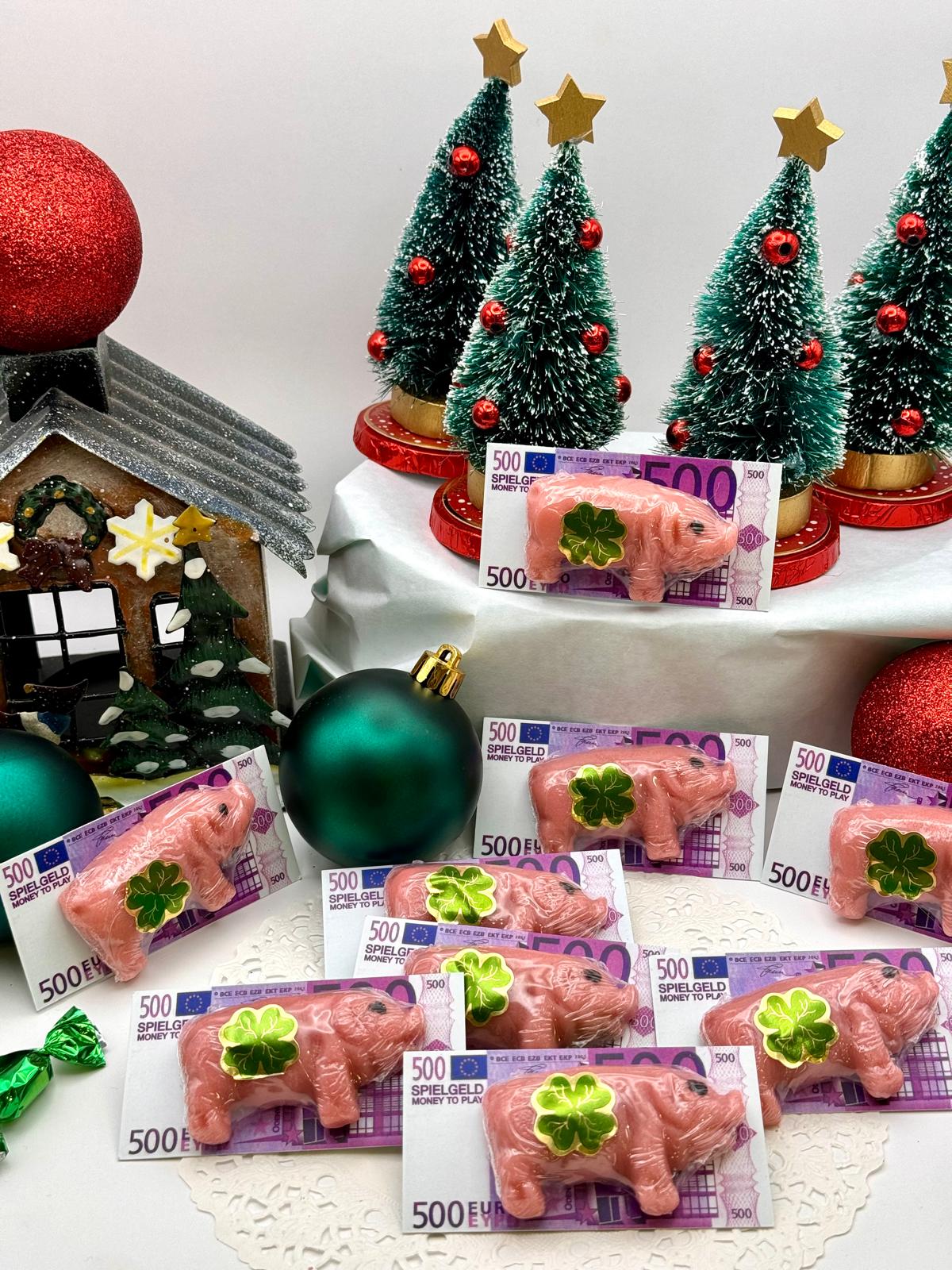 8 Pièces Mini Cochons Porte-Bonheur En Résine – Figurines Mignonnes Décoration Féerique, Jardin, Bricolage & Cadeau Chance