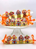 Réglette de quatre clowns du Carnaval de Nice en sucre