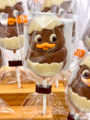 Sucette Poussin Adorable de Pâques en chocolat (l'unité)
