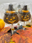 Sucette Citrouille-Sorcière Halloween en chocolat au lait (la pièce)