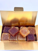 Assortiment de Pâtes de Fruits Artisanales Verger Français - Abricot, Pêche, Poire & Cerise
