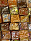 Assortment of caramels with different flavors