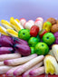 Fruits et légumes en pâte d'amande artisanale