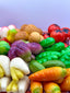 Fruits et légumes en pâte d'amande artisanale