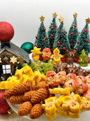 Assortimento natalizio di paste di mandorle