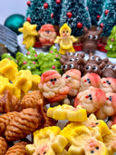 Assortimento natalizio di paste di mandorle