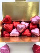 Cœurs Saint-Valentin en chocolat praliné au lait