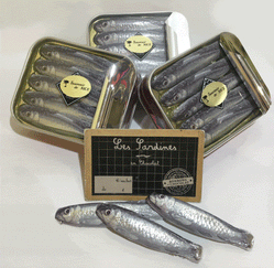 Sardines en chocolat en conserve