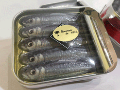 Sardines en chocolat en conserve