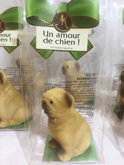 Un amour de chien en pâte d'amandes